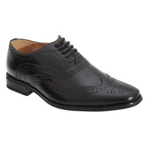 Goor Boys 5 Eye Brogue Oxford Shoes / Black